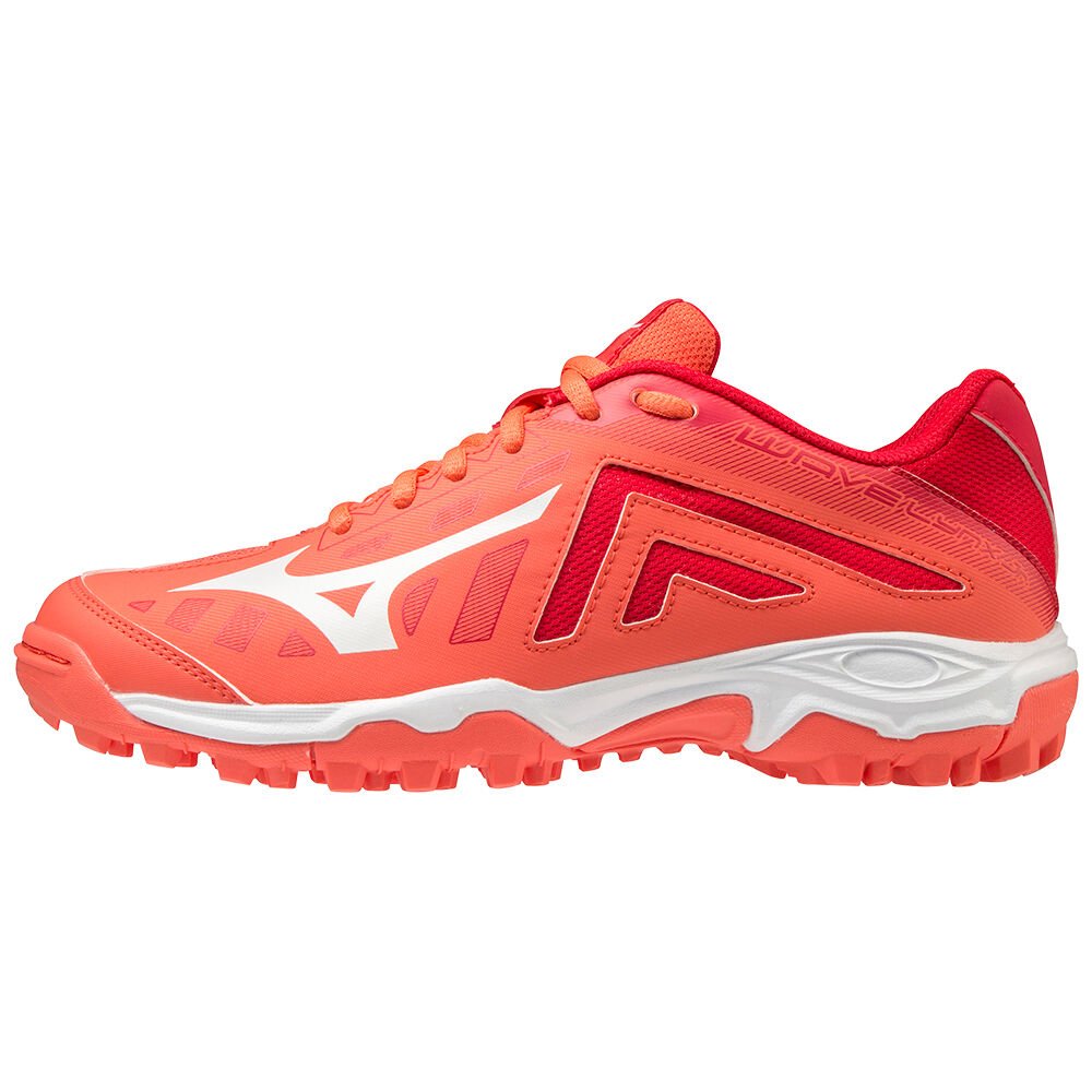 Mizuno Women's Wave Lynx Hockey Shoes Coral/White (X1GC203059-BVC)